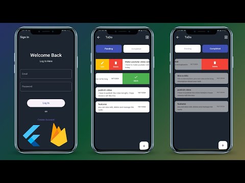 Complete ToDo Task App In Flutter With Firebase