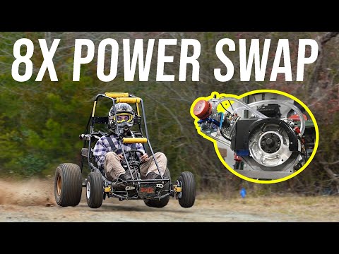 We Put a 40 HP Unlimited Class Karting Engine in a Yard Kart