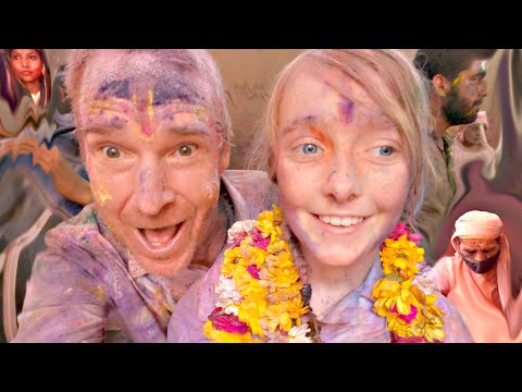 INTENSE Banke Bihari Temple Holi Celebrations in Vrindavan | DAYS 4 & 5 | 37 DAYS IN INDIA AND NEPAL