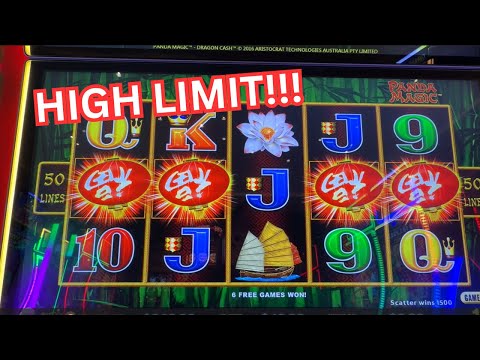 PANDA RETRIGGERING AGAIN!!! HIGH LIMIT DRAGON CASH at Palms casino, Las Vegas!