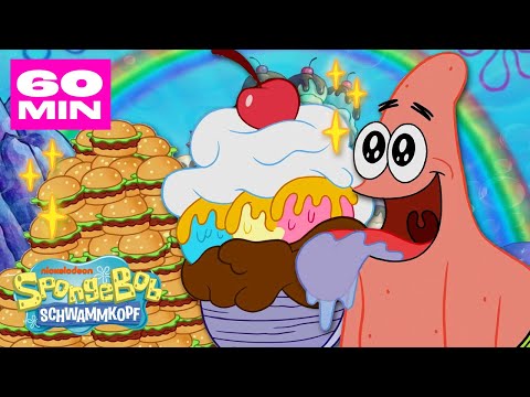 SpongeBobs hungrigste ESSENsmomente - 60 Minuten lang 🍔 | SpongeBob Schwammkopf
