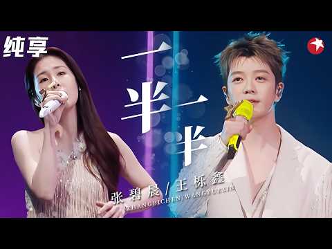 【纯享】#张碧晨 #王栎鑫 宿命感合唱《一半一半》，破碎感拉满唱得太戳心，这就是BE美学的天花板！#我们的歌6 clip