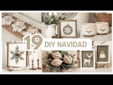NAVIDAD🌲¡¡19 DIYS FÁCILES QUE TIENES QUE HACER!! + IDEAS ELEGANTES Y ECONÓMICAS 😮 Christmas.