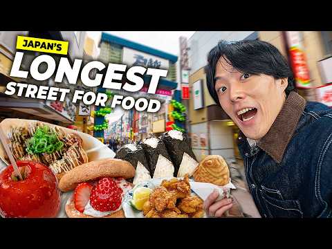 Street Food in Japan's Longest Street Mall