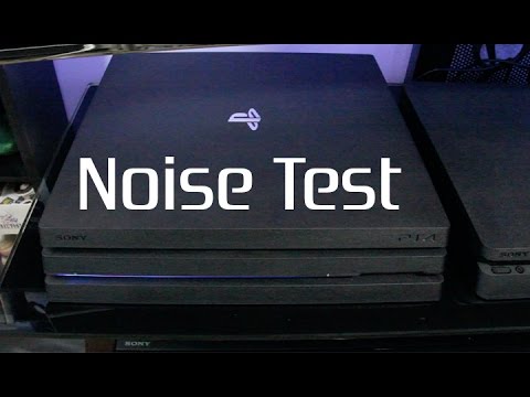 PS4 Pro Noise Test and Comparison vs. PS4, and PS4 Slim.