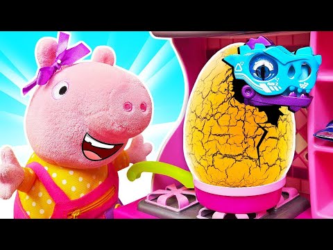 Peppa Wutz Kompilation. Spielzeuge für Kinder. Überraschungseier