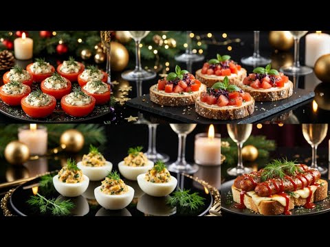 🎄 4 EASY Christmas Appetizers Ready in 5 Minutes! (Guests Will Love These!)