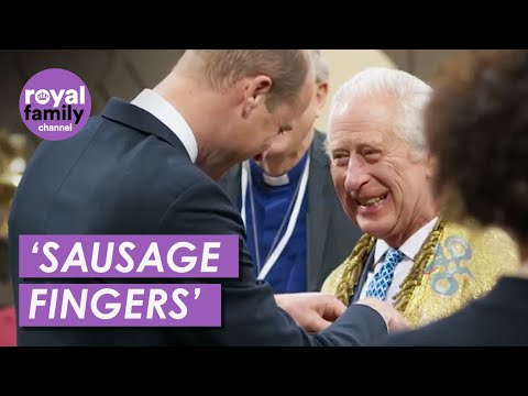 King Charles Jokes with Prince William about 'Sausage Fingers' in Coronation Film