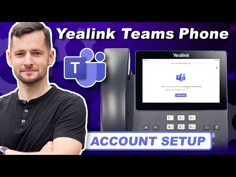 How to add Microsoft 365 Account to a Teams Desk Phone | Yealink Microsoft Teams Phone