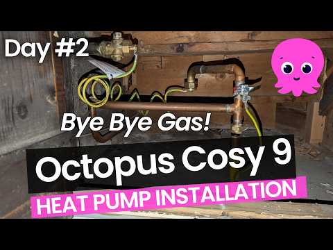 Day #2 - Bye Bye Gas! | Octopus Cosy 9 Heat Pump Installation