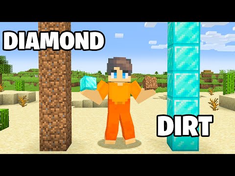 SWAPPING Diamonds with Dirt to Prank My Friend in Minecraft