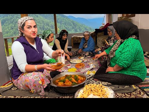 Village Life in Northern Iran | Chickens Turned to Delicious Barberry Pilaf Chicken