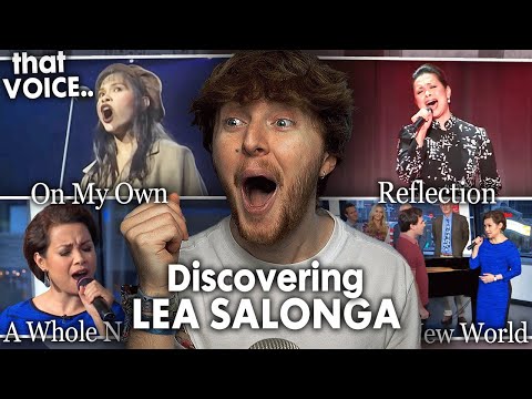 DISCOVERING LEA SALONGA! (On My Own, A Whole New World, Reflection | Reaction)