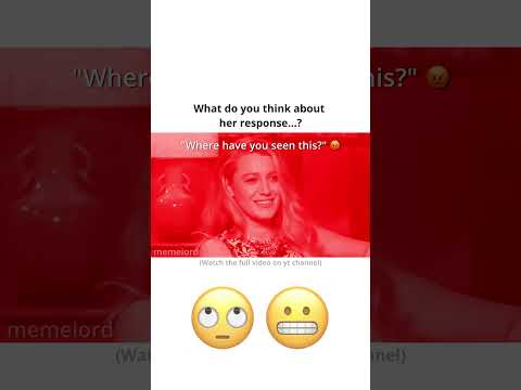 what do you think about her response? 🙄😬 #shorts #itendswithus #blakelively #drama