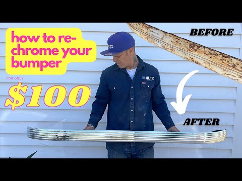 We just re-chromed this rusty bumper for $100