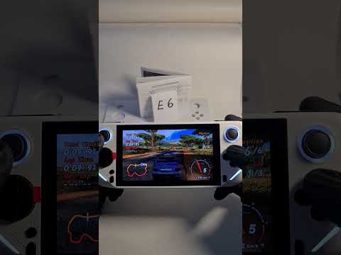 E6 Game Console - PSP Sega Rally Gameplay