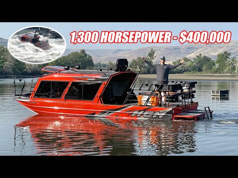 We Drove The World's Most INSANE Jet Boat!!!! Twin Corvette Z06 Engines, Tackles HUGE Rapids!!!