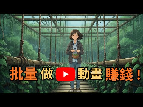 【AI教學】(廣東話) EP6 - 批量做吉卜力風動畫賺錢 ! 免費高清無水印秘技大公開 !