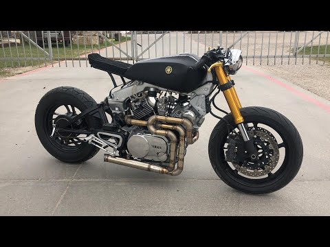 Yamaha Virago XV750 Cafe Racer FULL TIMELAPSE BUILD