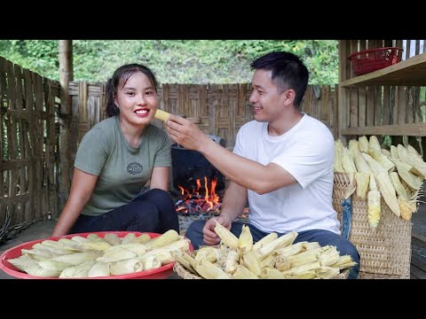 一位單親媽媽從自家花園採摘玉米和木瓜，拿到市場上去賣，賺錢給孩子買藥，為她的狗做飯。