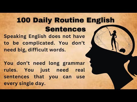 100 Daily Routine English Sentences || Graded Reader || Improve Your English || Listen And Practice
