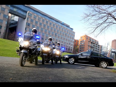 Military police escort in sharp action in Berlin