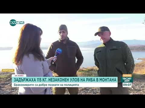Задържаха бракониери за 115 кг. незаконен улов на риба в Монтана - Твоят ден (20.12.2023)
