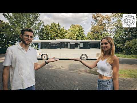 Young couple converts intercity bus into a 30 m² camper van