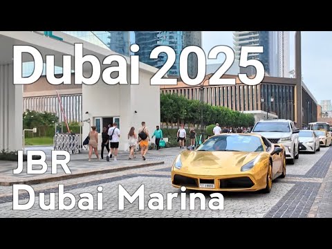 Dubai 2025 [4K] Amazing Dubai Marina, JBR Walking Tour 🇦🇪