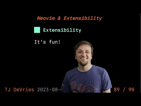 Neovim & Extensibility - My Talk from Jane Street
