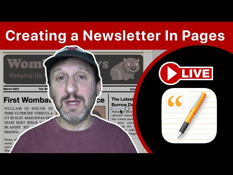 Creating a Newsletter In Pages