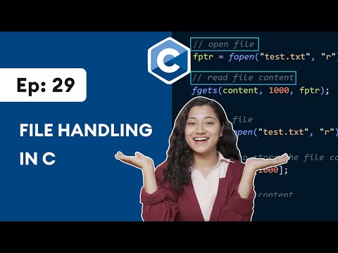 #29: C File Handling | [2025] C Programming for Beginners