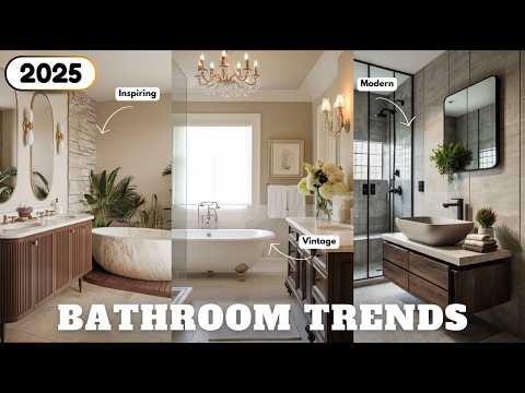 Bathroom Design Ideas 2025 | Stunning Small Bathroom Remodel & Modern Decor Trends