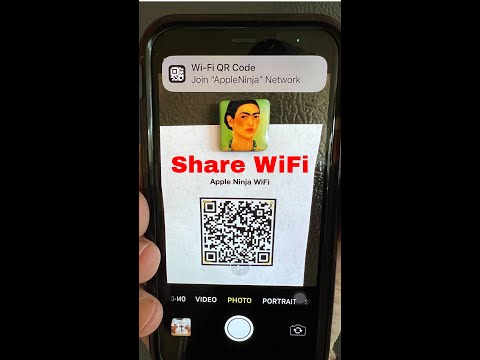How to Share Wifi Network with QR CODE - EASY with iPhone!