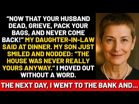 “Now that your husband is dead, grieve, pack your bags, and never come back!” my daughter-in-law...