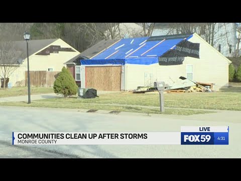 Communities come together to clean up after storms in Monroe County