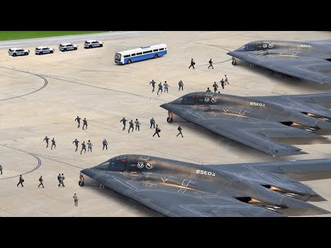 US Pilots RUSH to Their B-2 Bombers for a Massive Takeoff!