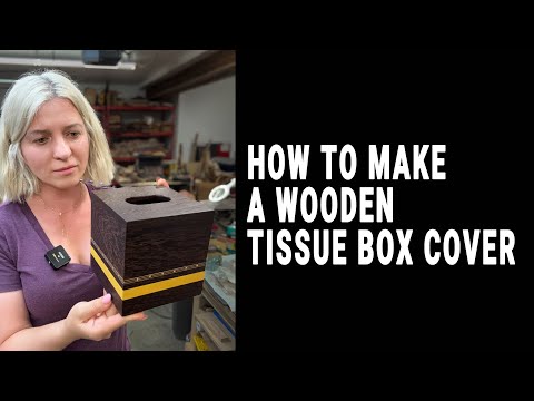 How to make a wooden tissue box cover. Woodworking projects that sell