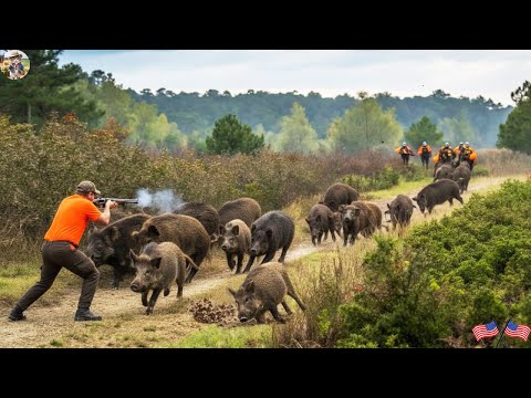 🔴Wild Boar Control on Hill – Harvest on Line - Stopping Wild Boars Before Crop Loss