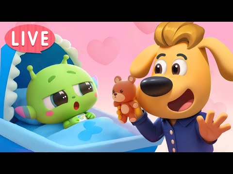 🔴LIVE | Sheriff Labrador Helps Baby Alien Sleep | Fun Story | Educational Cartoons for Kids
