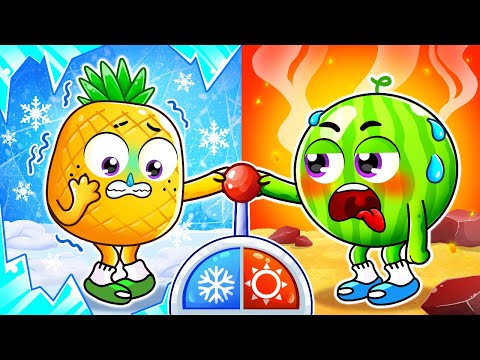 Hot VS Cold Challenge | Opposites Song | Healthy Habits for Kids | YUM YUM - Funny Kids Songs