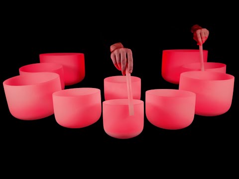 Crystal Bowls for Deep Sleep 🌀 Floating Through Pure Frequency 432 Hz