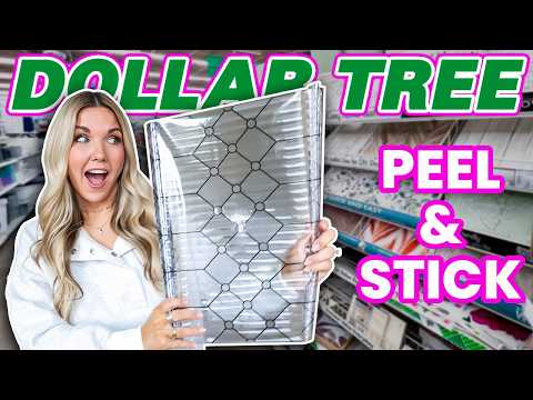 The genius way I used DOLLAR TREE peel & stick wallpaper