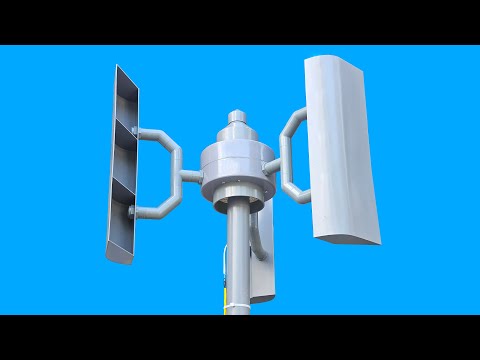 Free Energy ⚡ DIY Wind Turbine from Old Ceiling Fan & PVC Pipe – Generate Power for Free!
