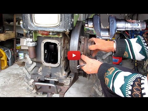 Disassembling the walk-behind tractor engine!