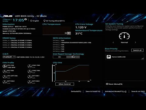 ASUS Prime Z370-A BIOS Overview