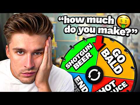 ask me anything but if i dont answer i spin the wheel