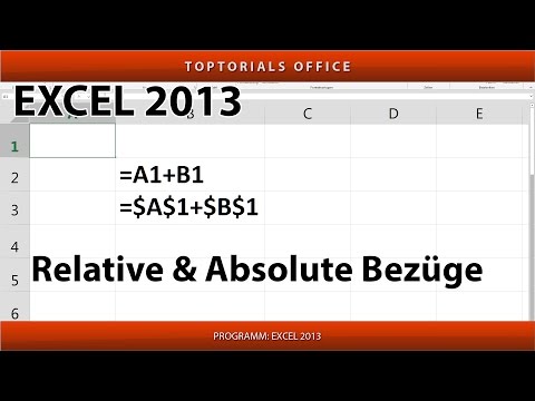 RELATIVE und ABSOLUTE BEZÜGE mit Beispielen einfach erklärt (Excel)