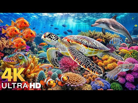 Dive Into the Mesmerizing Underwater Realm🐳Marvel at Sea Animal in The Best 4K ULTRA HD Aquarium #12