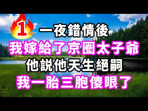 一夜錯情後，我嫁給了京圈太子爺，他説他天生絕嗣，我一胎三胞傻眼了#爽文#大女主#現實情感#家庭